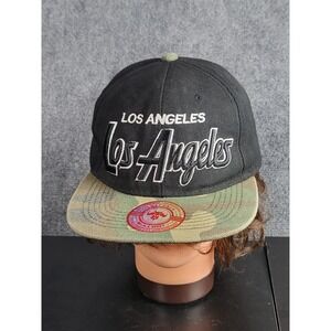 Bullbot Los Angeles Kings NHL Snapback Hat Black Camo Brim Embroidered Baseball